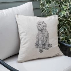 Dunelm Churchgate Schnauzer Cotton Flex Outdoor Cushion