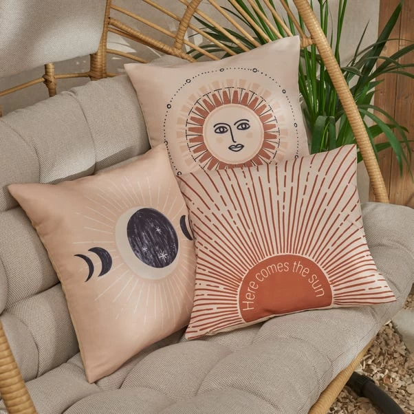 Dunelm Artisan Pack Of 3 Outdoor Cushion Covers 1 Dunelm Artisan Pack Of 3 Outdoor Cushion Covers