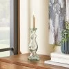 Dunelm Recycled Glass Candle Holder Clear
