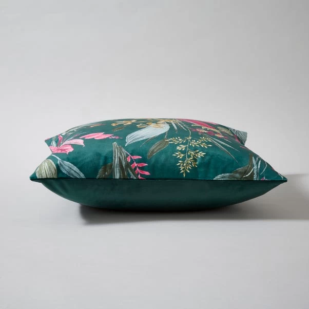 Dunelm Tropical Velour Cushion 3 Dunelm Tropical Velour Cushion - Image 3