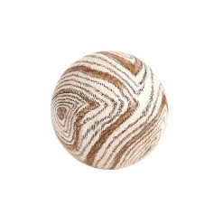Dunelm Wood Effect Ball Brown -Decorative Discount Store 30796393 alt02