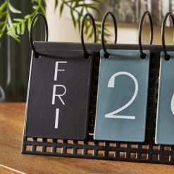 Dunelm Smart Industrial Calendar Block -Decorative Discount Store 30796403 alt01