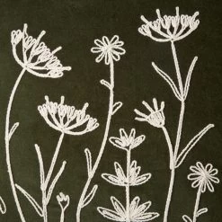 Dunelm Velour Rope Embroidered Floral Cushion -Decorative Discount Store 30796414 alt03