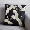 Dunelm Crane Foil Print Cushion