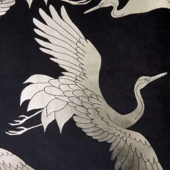 Dunelm Crane Foil Print Cushion -Decorative Discount Store 30796419 alt03