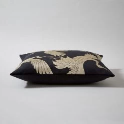 Dunelm Crane Foil Print Cushion -Decorative Discount Store 30796419 alt04