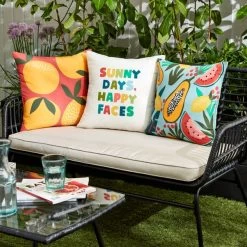 Dunelm Elements Pack Of 3 Outdoor Cushion Covers
