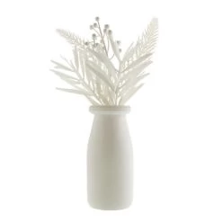 Dunelm White Floral Arrangement In Glass 26cm -Decorative Discount Store 30796537 alt03