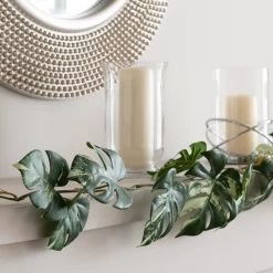 Dunelm Variegated Monstera Garland 110cm -Decorative Discount Store 30796691 alt01