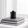 Dunelm Succulent In Black Marble Pot