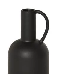 Dunelm Bottle Shaped Vase 30cm Black -Decorative Discount Store 30796773 alt01