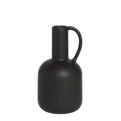 Dunelm Bottle Shaped Vase 30cm Black -Decorative Discount Store 30796773 alt02