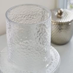 Dunelm Glass Vase Bubble 25cm Clear -Decorative Discount Store 30796776 alt01