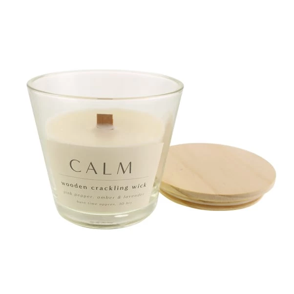 Dunelm Calm Wooden Crackling Wick Candle 1 Dunelm Calm Wooden Crackling Wick Candle