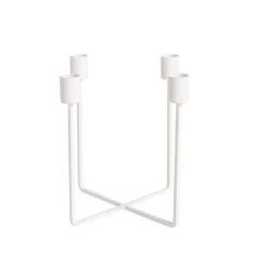 Dunelm White Metal Candle Holder -Decorative Discount Store 30797187 alt03