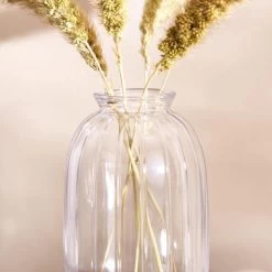 Dunelm Mini Glass Vase Clear -Decorative Discount Store 30797982 alt01