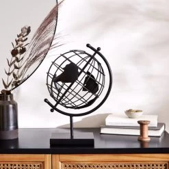 Dunelm Black Metal Globe