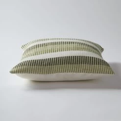 Dunelm Chenille Stripe Green Cushion -Decorative Discount Store 30799949 alt03