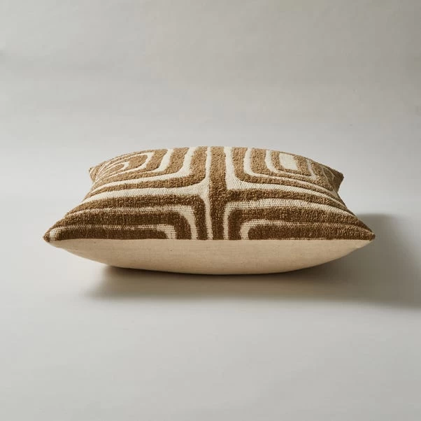 Dunelm Circular Knit Squares Cushion 4 Dunelm Circular Knit Squares Cushion - Image 4