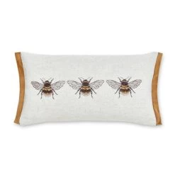 Dunelm Bees Natural Cushion Cover