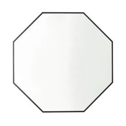 Dunelm Black Hexagon Mirror 60cm X 65cm -Decorative Discount Store 30802735 alt02