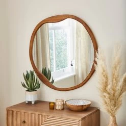 Dunelm Round Pebble Mirror 80cm X 80cm