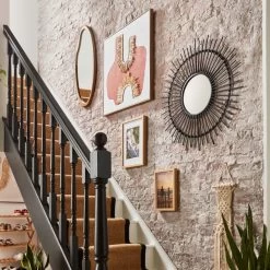 Dunelm Round Pebble Mirror 80cm X 80cm -Decorative Discount Store 30802773 alt07