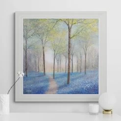 Dunelm A Vision Of Blue Framed Print