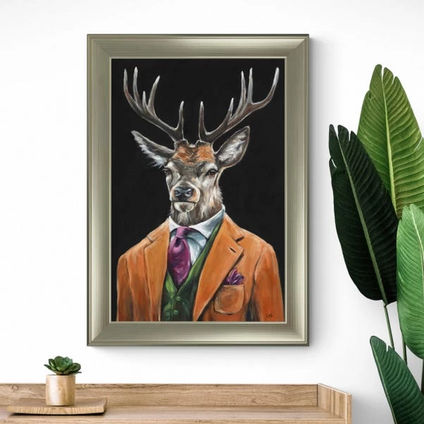 Dunelm Gentleman Stag Framed Print 1 Dunelm Gentleman Stag Framed Print