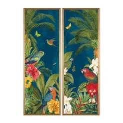 Dunelm Set Of 2 Framed Prints - Parrot Paradise -Decorative Discount Store 30808373 alt01