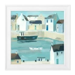 Dunelm House With Blue Door II Framed Print -Decorative Discount Store 30808377 alt01