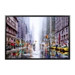 Dunelm Rainfall On 5th Avenue Framed Print 4 Dunelm Rainfall On 5th Avenue Framed Print -Decorative Discount Store 30808387 alt01