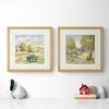 Dunelm Set Of 2 Framed Prints - Carrot Farm Detail II / Carrot Cottage School