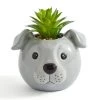 Dunelm Staffy Dog Plant Pot