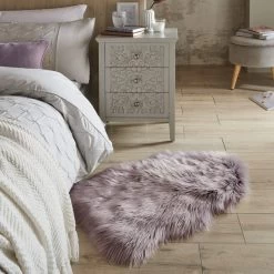 Dunelm Tipped Faux Fur Pelt Rug