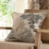 Dunelm Folk Tree Blue Cushion