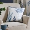 Dunelm Fern Blue Cushion