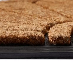 Dunelm Scroll Half Moon Rubber And Coir Doormat -Decorative Discount Store 30814142 alt02