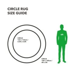 Dunelm Spencer Flatweave Circle Rug -Decorative Discount Store 30815470 alt09