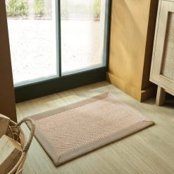 Dunelm Herringbone Jute Border Doormat